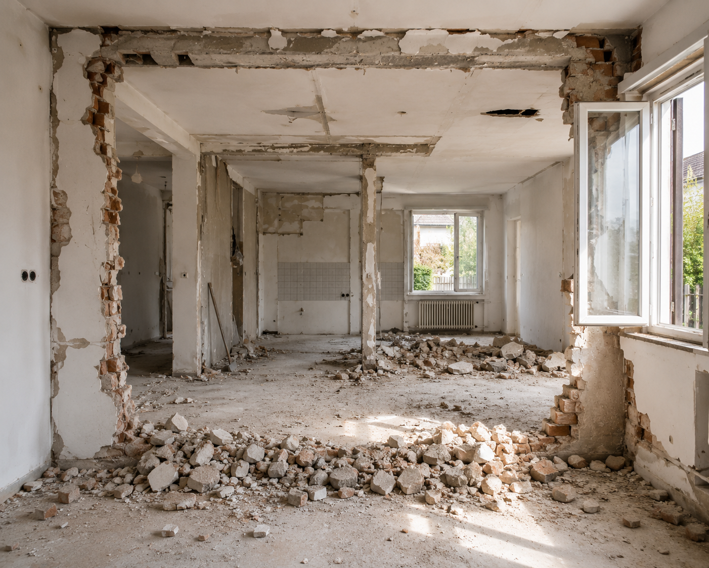 Innenabbruch eines Wohnhauses München